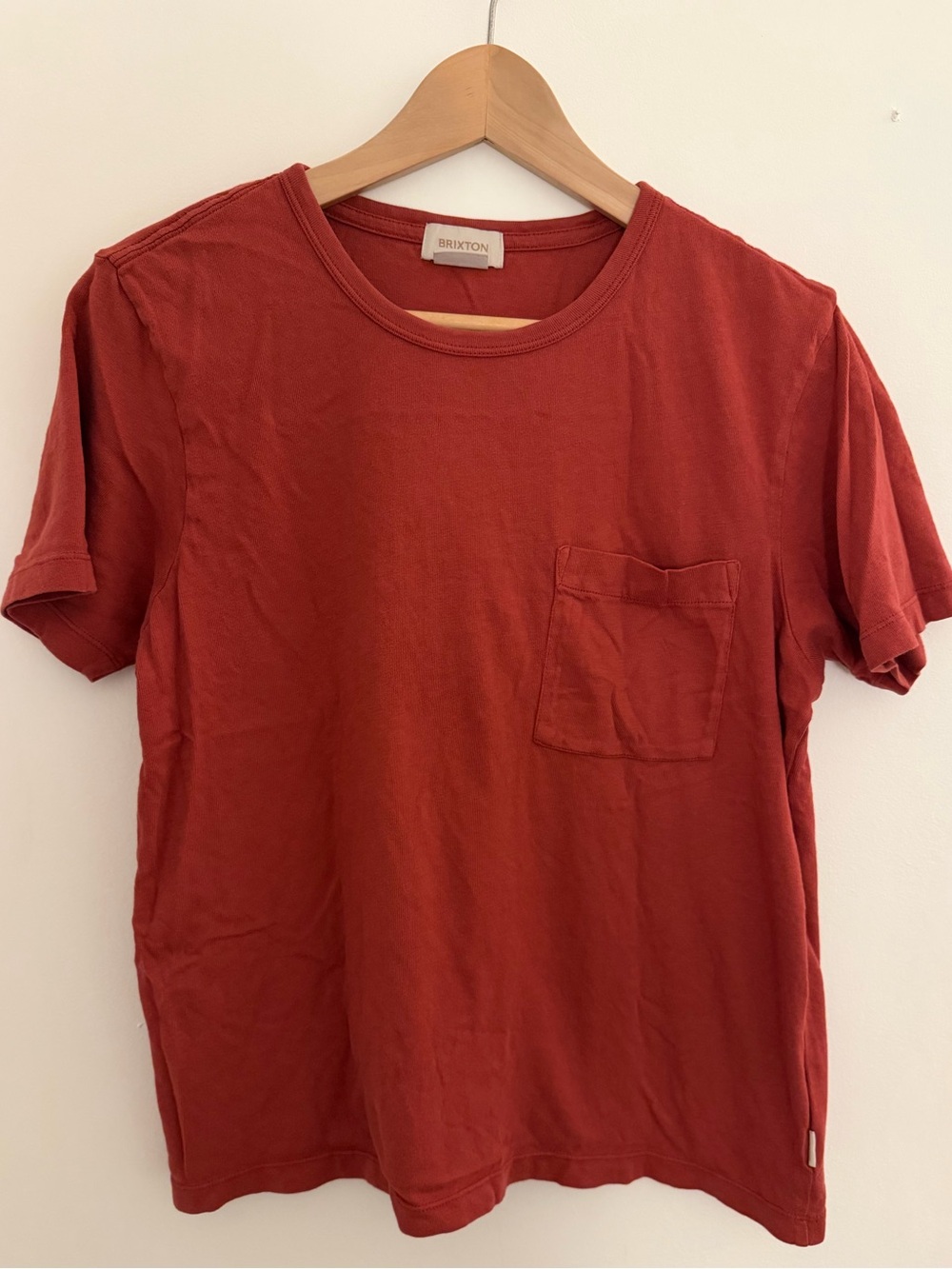 Brixton women’s Red Short Sleeve Pocket Tee